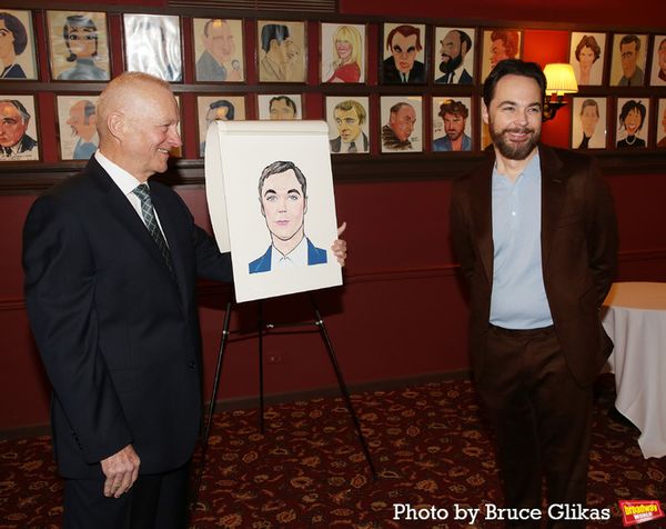Sardi's Max Klimavicius and Jim Parsons Photo