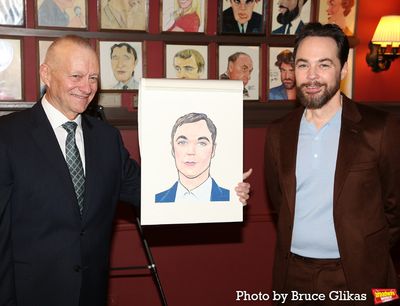 Sardi's Max Klimavicius and Jim Parsons Photo