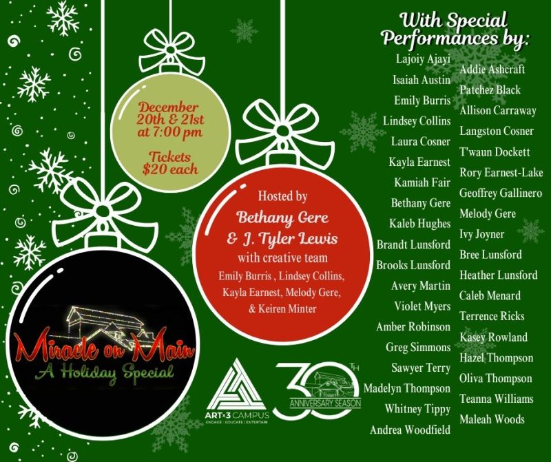 Review: MIRACLE ON MAIN: A HOLIDAY SPECIAL at Arts & Science Center For Southeast Arkansas Review: MIRACLE ON MAIN: A HOLIDAY SPECIAL at Arts & Science Center For Southeast Arkansas Image