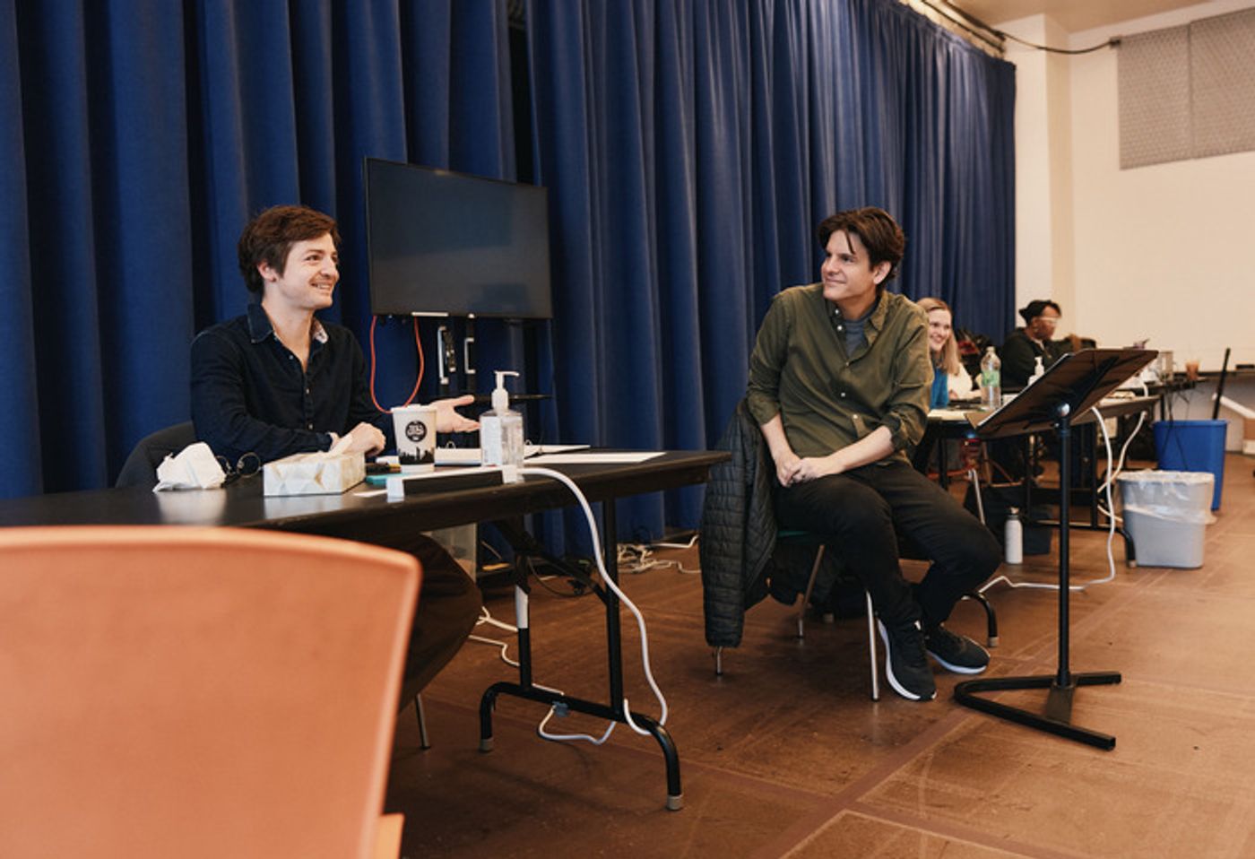 Photos: Lin-Manuel Miranda, Aidy Bryant, Nick Kroll, and Andrew Rannells in Rehearsal For ALL IN Photos: Lin-Manuel Miranda, Aidy Bryant, Nick Kroll, and Andrew Rannells in Rehearsal For ALL IN Image