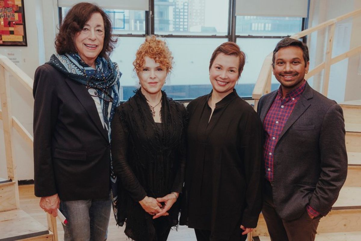 MTC Artistic Director Lynne Meadow, Bernadette Peters, Lea Salonga, and CTG Artistic Director Snehal Desai at 