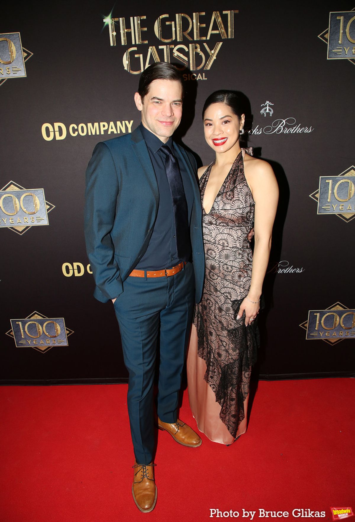 Jeremy Jordan and Eva Noblezada at 