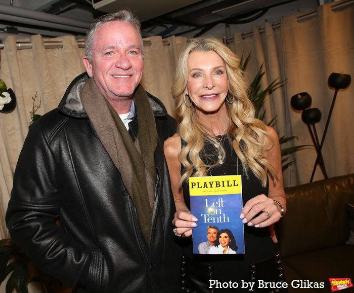 Photos: GOLDEN BACHELORETTE Joan Vassos and Fiancé Chock Chapple Attend LEFT ON TENTH — photo 1 of 5