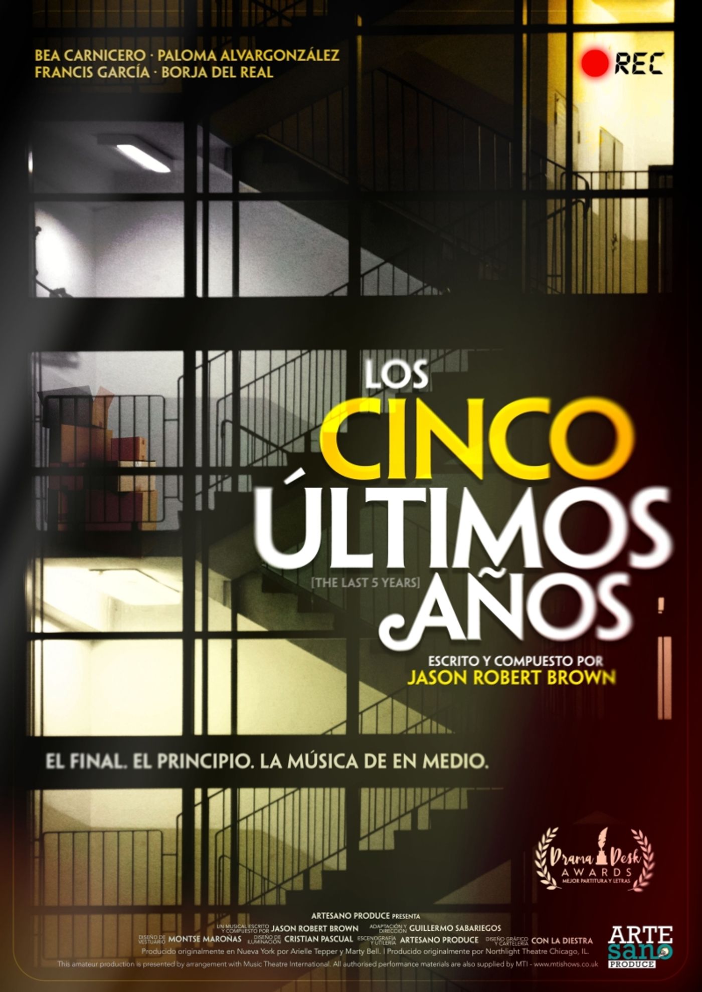 LOS CINCO ÚLTIMOS AÑOS llega a Madrid el próximo marzo  Image