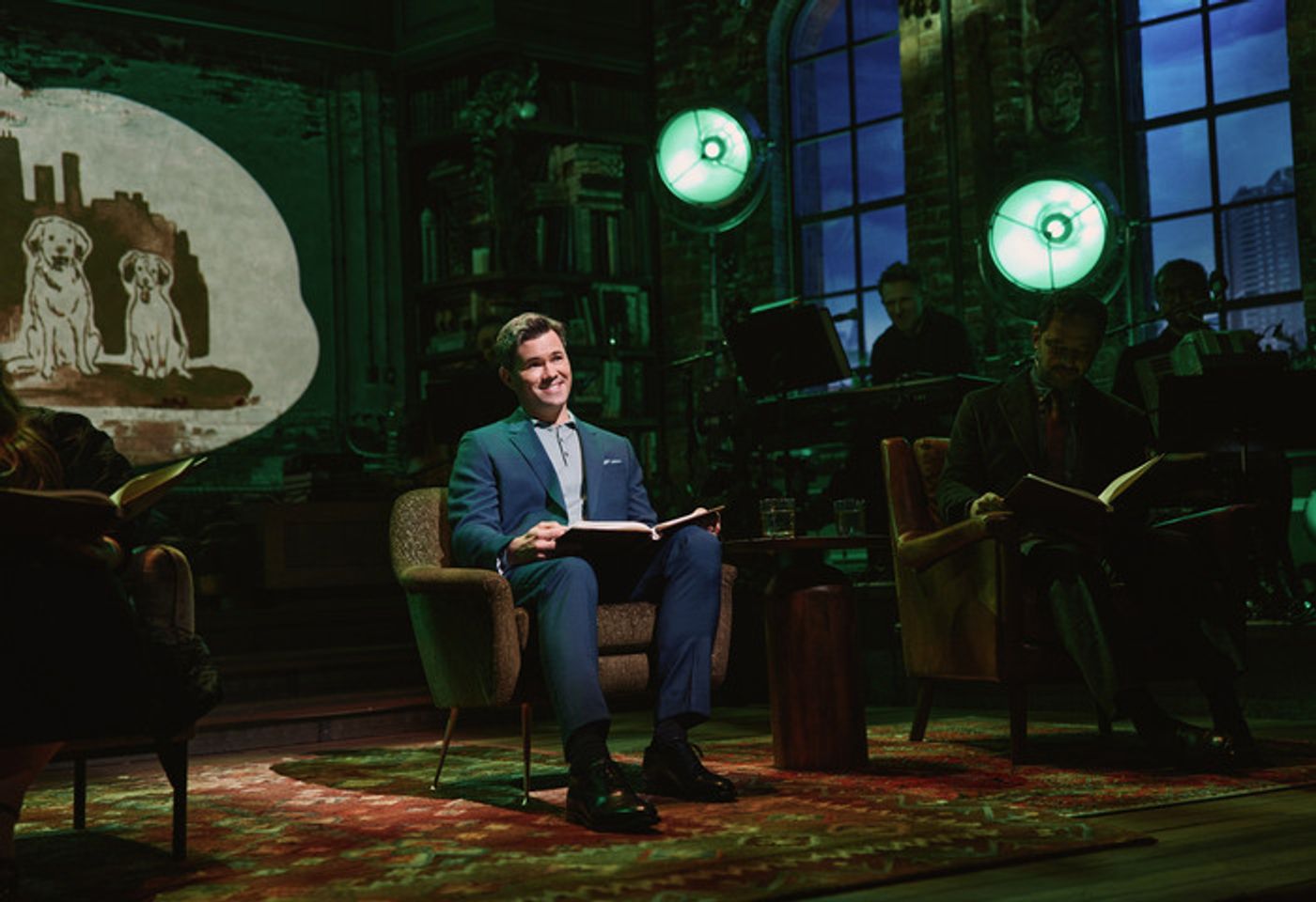 Photos: Lin-Manuel Miranda, Aidy Bryant, Nick Kroll & Andrew Rannells in ALL IN: COMEDY ABOUT LOVE  Image