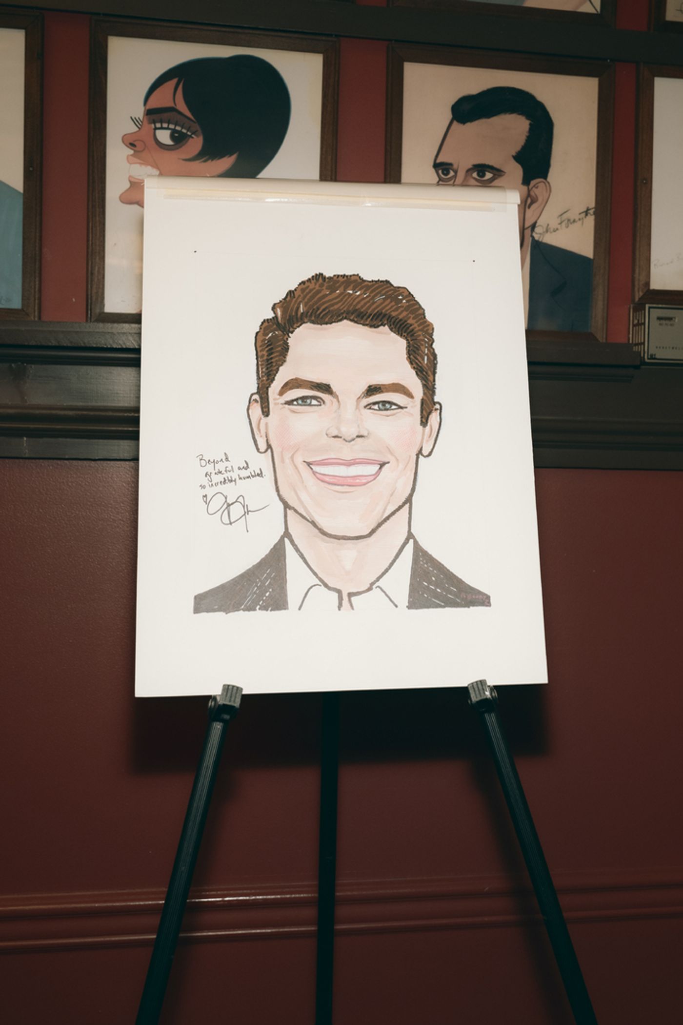 Photos: Jeremy Jordan Receives Portrait at Sardi's Photos: Jeremy Jordan Receives Portrait at Sardi's Image