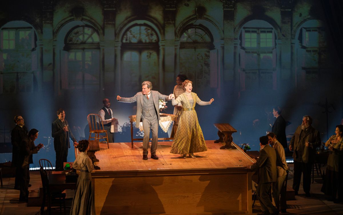 Chris Shyer, Alison Ewing and company in the National Tour of PARADE at 