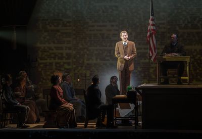 Max Chernin and company in the National Tour of PARADE Photo