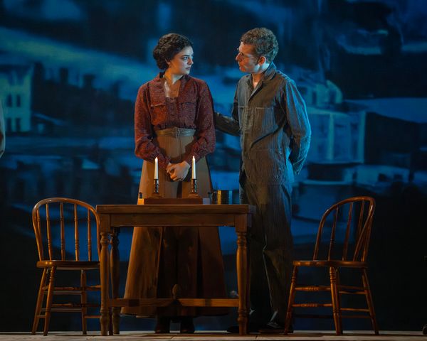 Talia Suskauer and Max Chernin in the National Tour of PARADE Photo