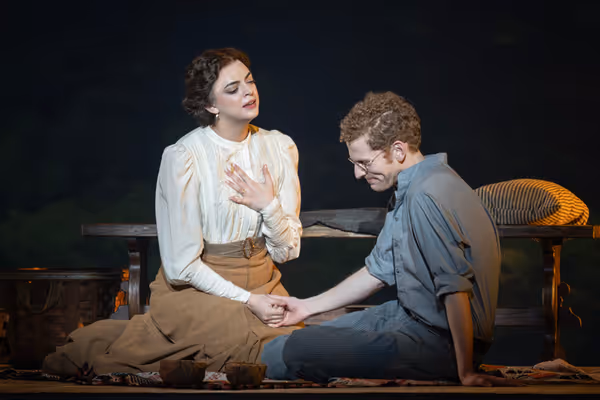 Talia Suskauer and Max Chernin in the National Tour of PARADE Photo