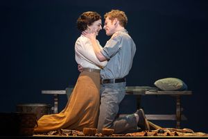 Talia Suskauer and Max Chernin in the National Tour of PARADE Photo