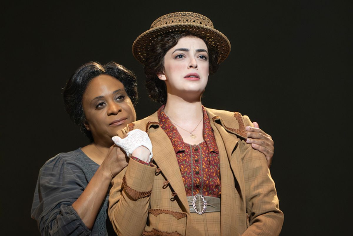 Danielle Lee Greaves and Talia Suskauer in the National Tour of PARADE at 