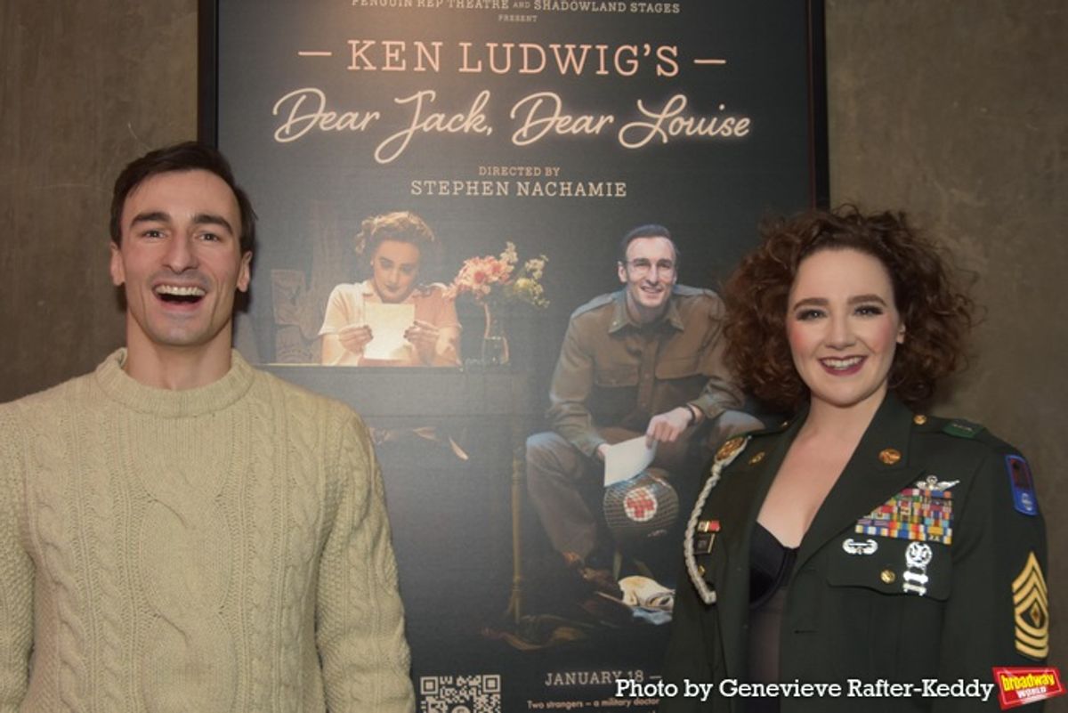 Michael Liebhauser and Alexandra Fortin at Photos: Meet The Company of DEAR JACK, DEAR LOUISE At 59E59 Theaters