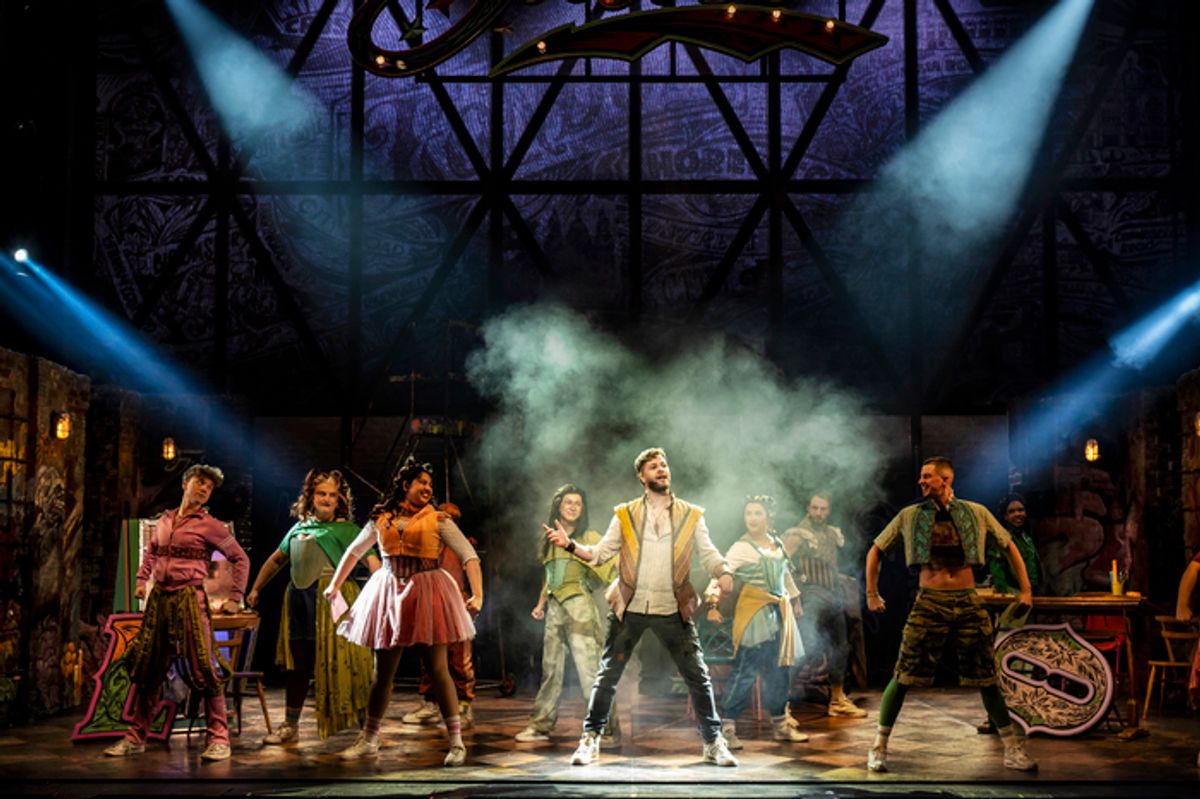 Jay McGuiness with the cast of & Juliet at 