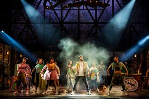 Jay McGuiness with the cast of & Juliet Photo