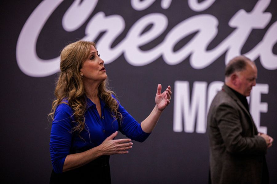 Photos: Jodi Benson & Daughter Delaney Rehearse for  GYPSY Image