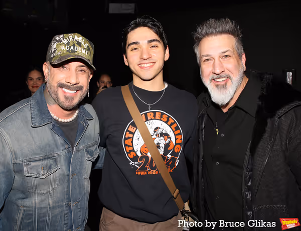 AJ McLean, Diego Andres Rodriguez and Joey Fatone  Photo
