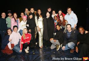 Isabella Rossellini poses with Michelle Williams & The Company backstage at "Death Be Photo