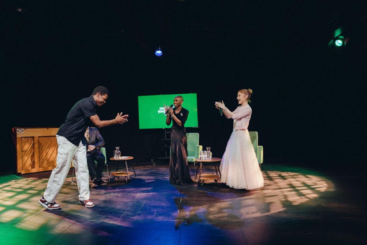 Cynthia Erivo, Ariana Grande, and NYT Memebrs at 