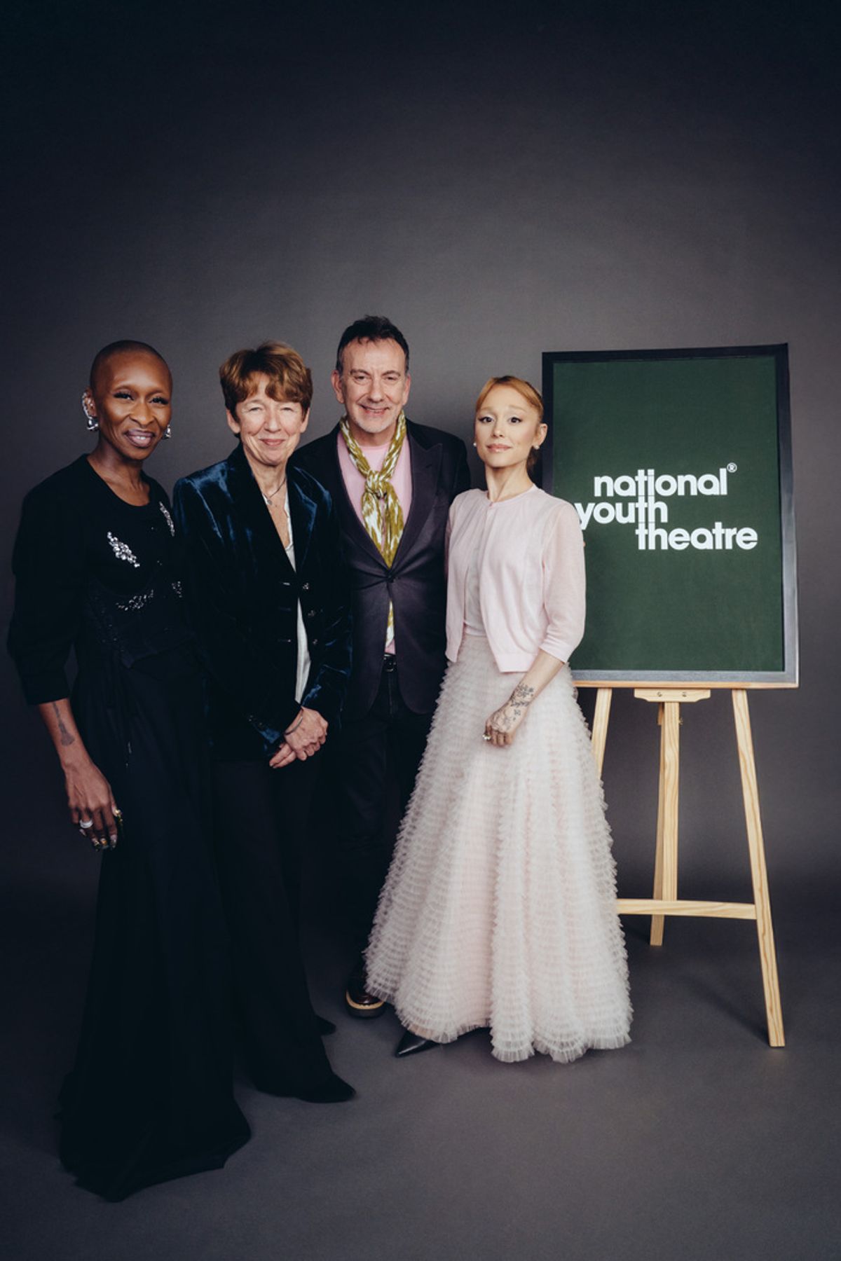 Cynthia Erivo, Dawn Airey, Paul Roseby, Ariana Grande at 