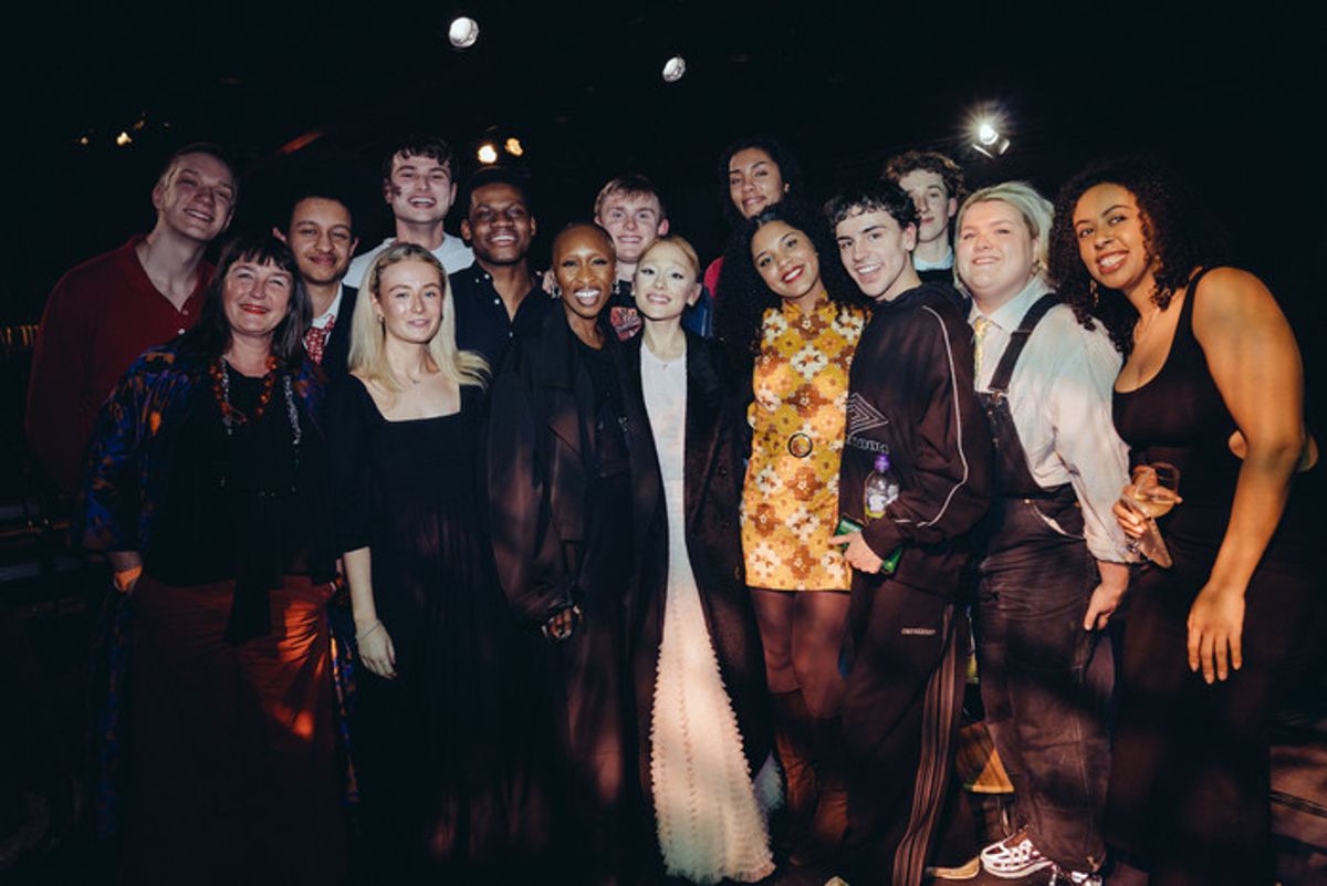 Cynthia Erivo, Ariana Grande, and NYT Memebrs at 