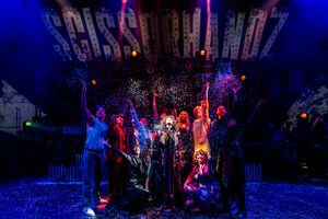 Jordan Kai Burnett with the cast in Scissorhandz Photo