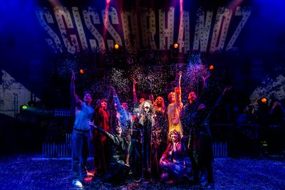 Jordan Kai Burnett with the cast in Scissorhandz Photo