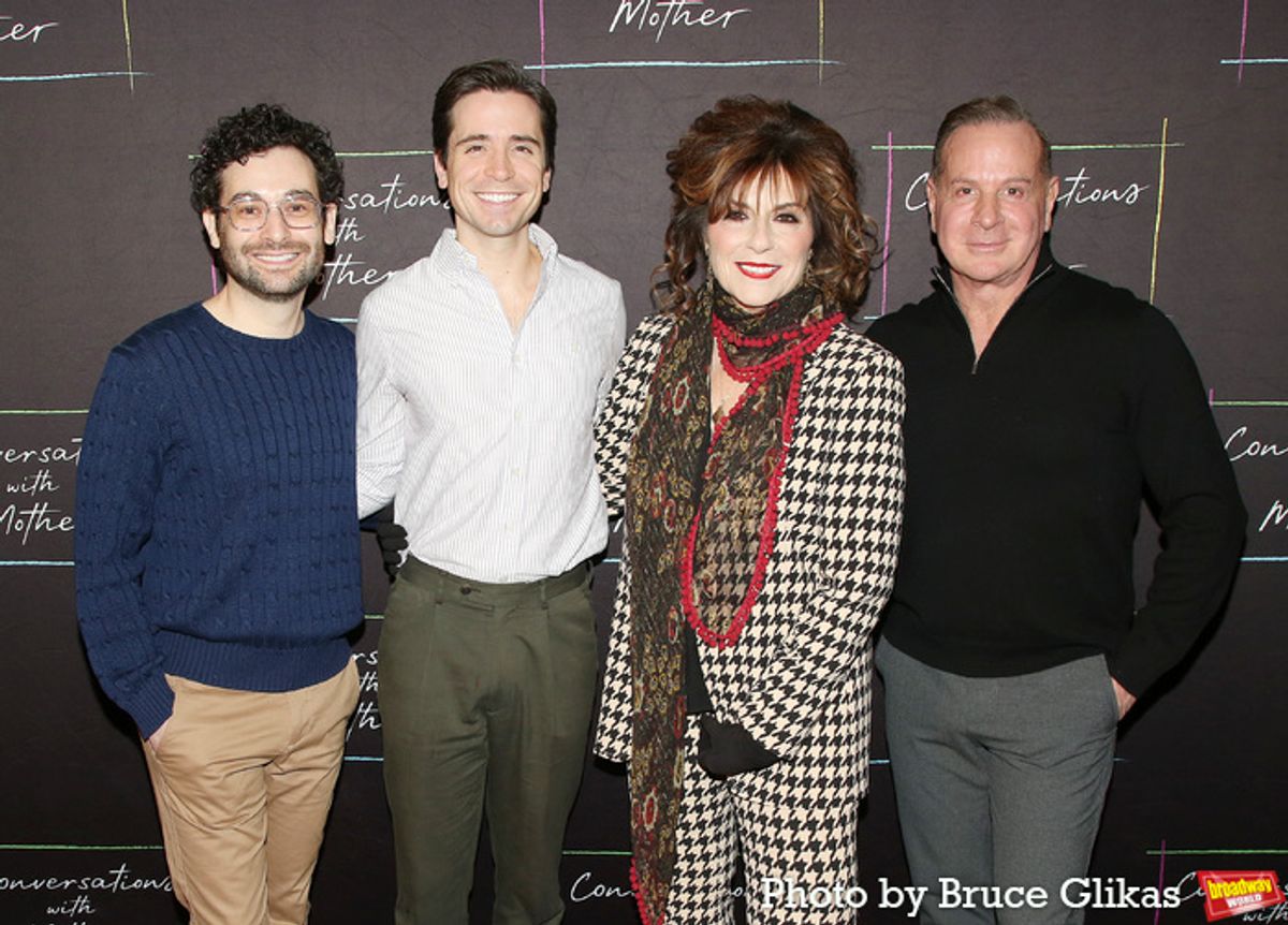 Director Noah Himmelstein, Matt Doyle, Caroline Aaron and Playwright Matthew Lombardo at 