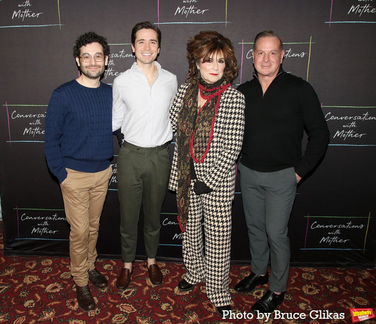 Director Noah Himmelstein, Matt Doyle, Caroline Aaron and Playwright Matthew Lombardo at 
