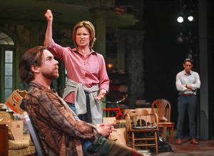 Daniel Petzold, Maggie Lacey, and Steve Kazee  Photo