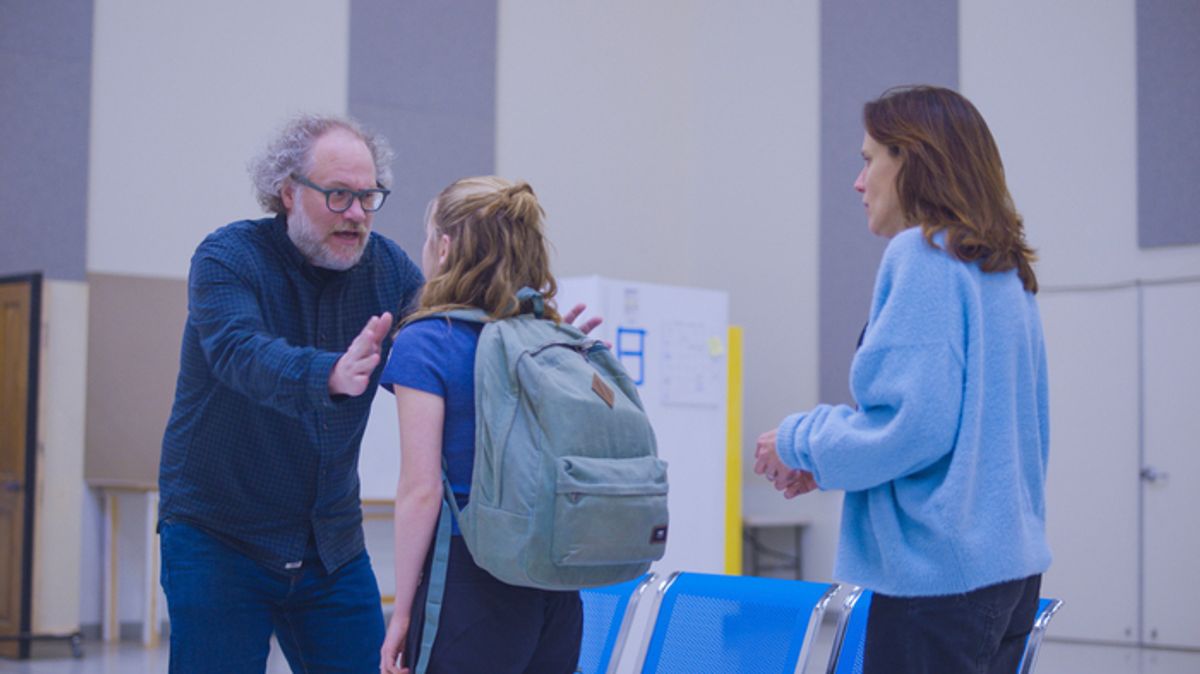 Andy Grotelueschen (Dan), Matilda Lawler (Suzy), and Stephanie Janssen (Meg) at 