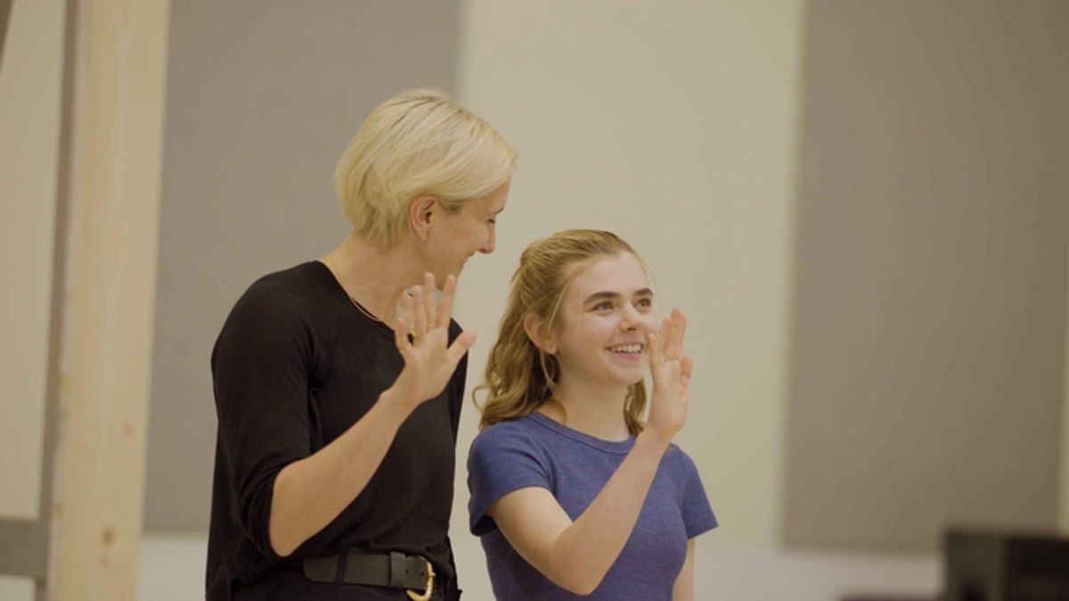 Tyne Rafaeli (Director) and Matilda Lawler (Suzy)  at 