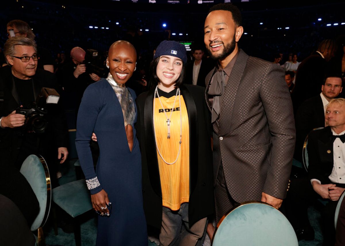 Cynthia Erivo, Billie Eilish and John Legend at 