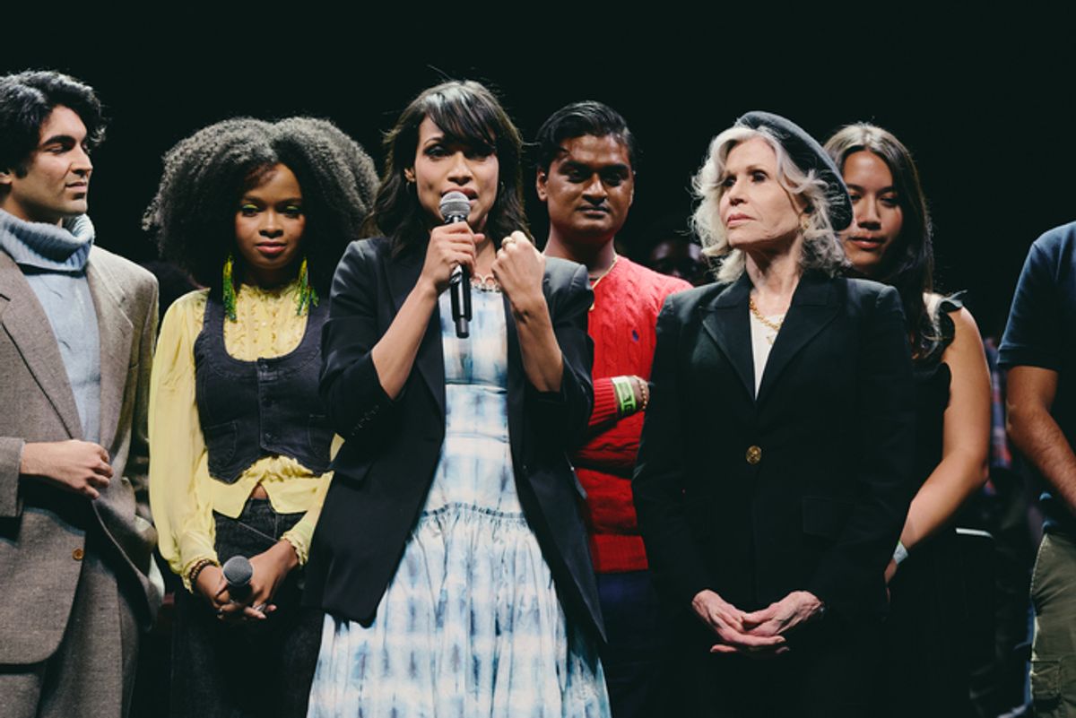 Rosario Dawson and Jane Fonda at 