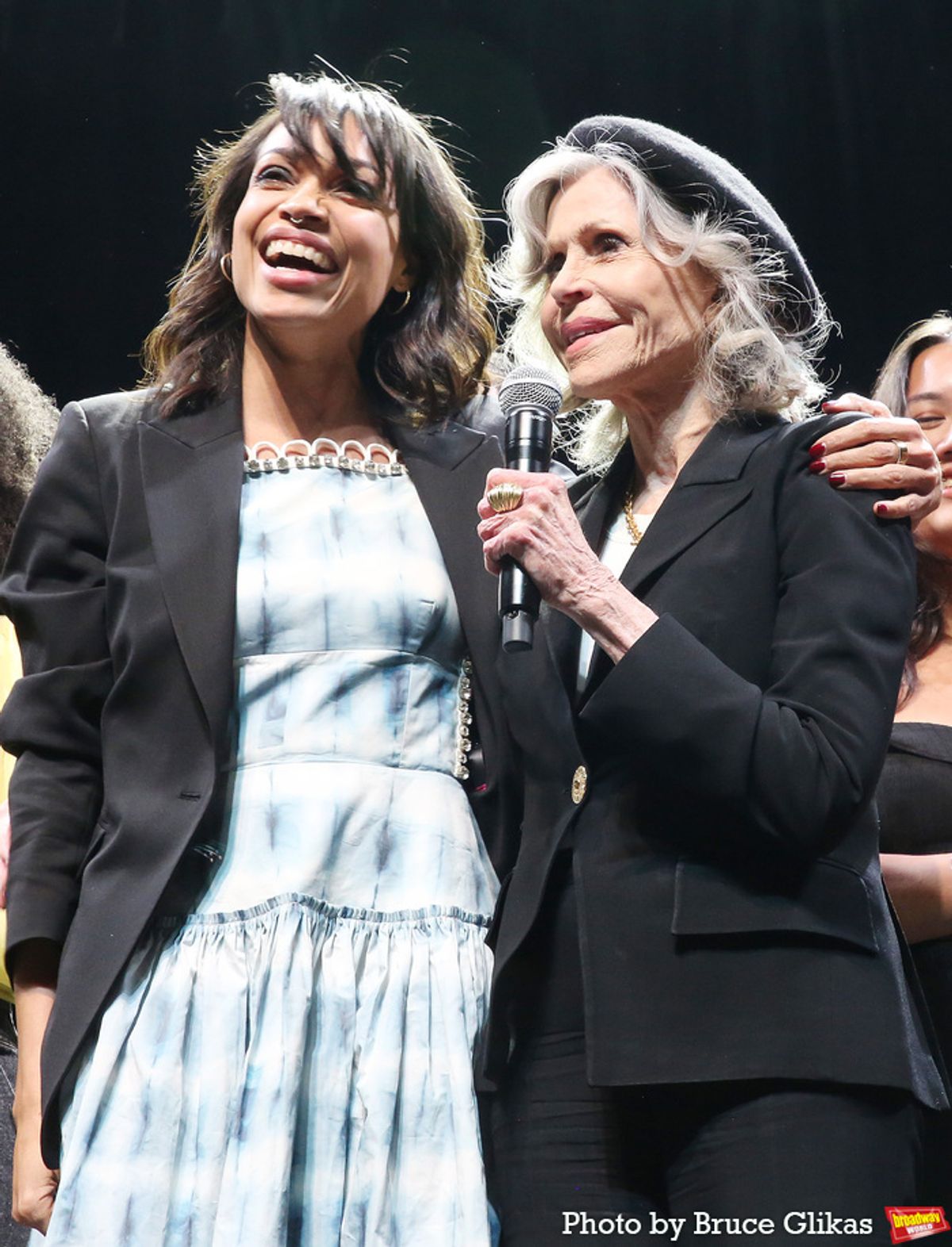 Rosario Dawson and Jane Fonda at 