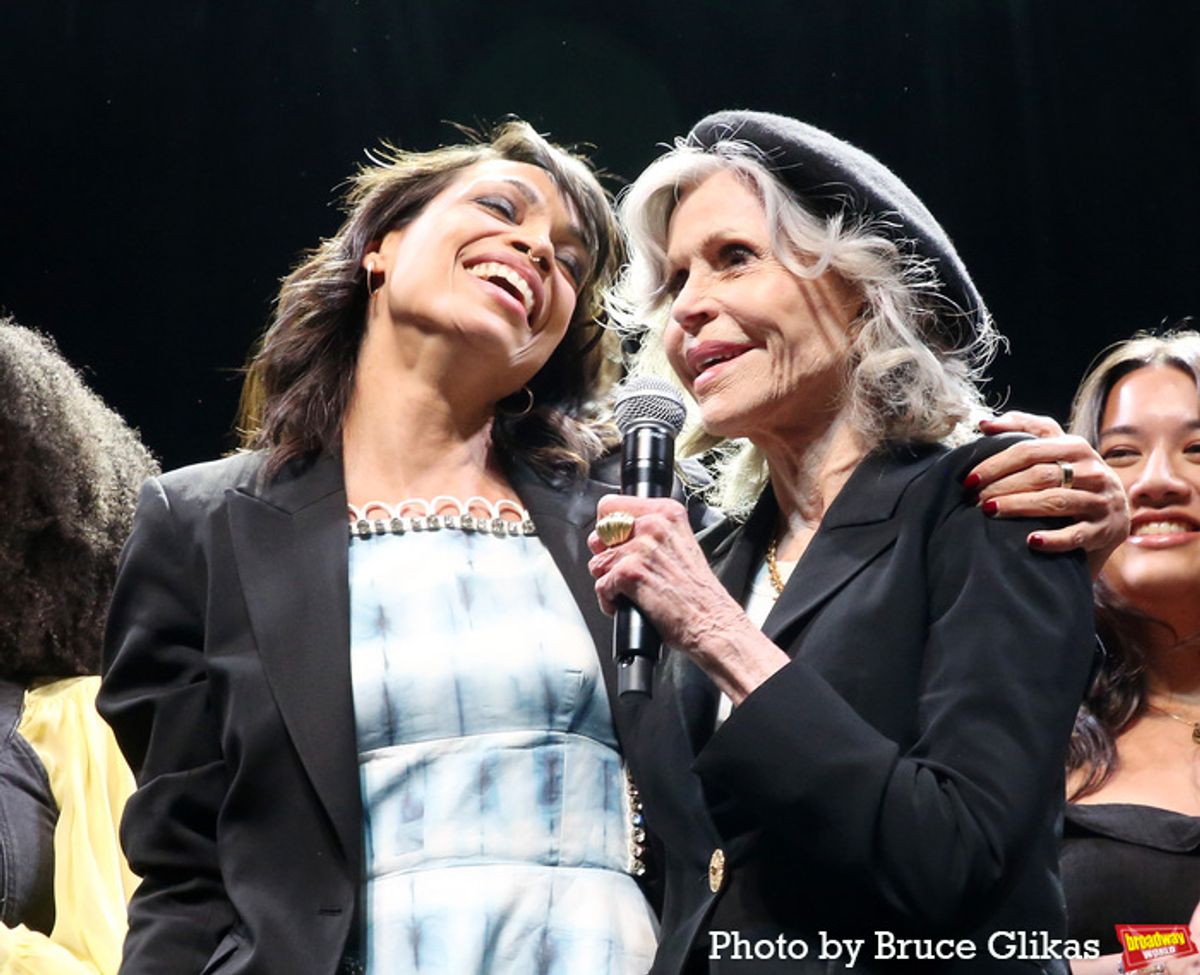 Rosario Dawson and Jane Fonda at 