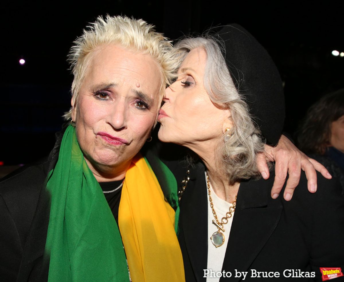 V (formerly Eve Ensler) and Jane Fonda at 