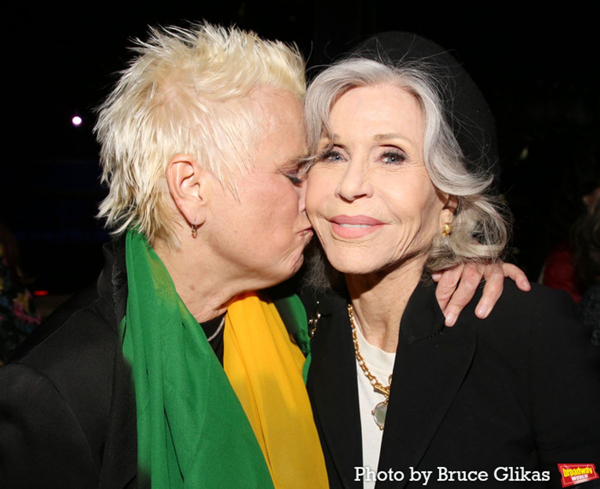 V (formerly Eve Ensler) and Jane Fonda at 