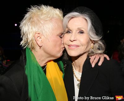V (formerly Eve Ensler) and Jane Fonda Photo