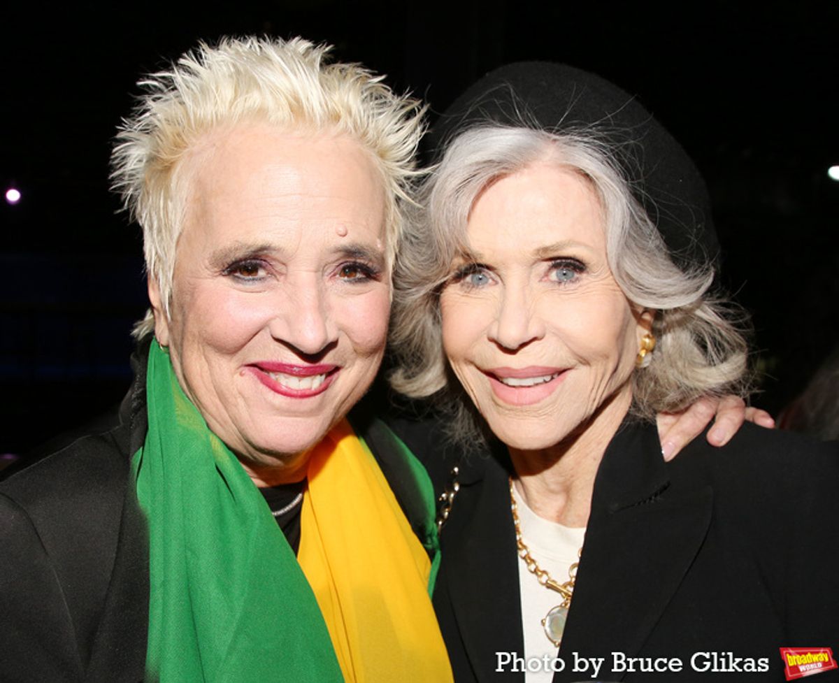 V (formerly Eve Ensler) and Jane Fonda at 