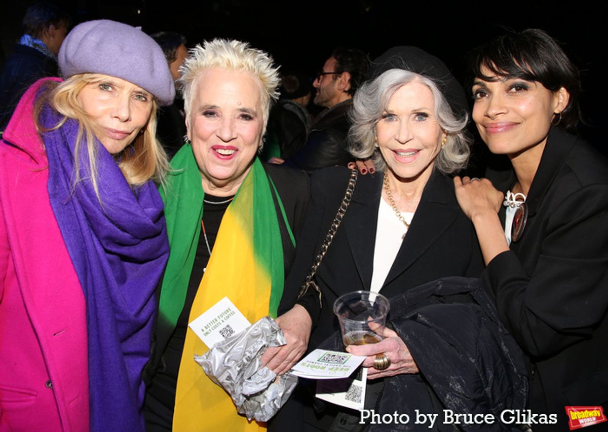 Rosanna Arquette, V (formerly Eve Ensler), Jane Fonda and Rosario Dawson at 