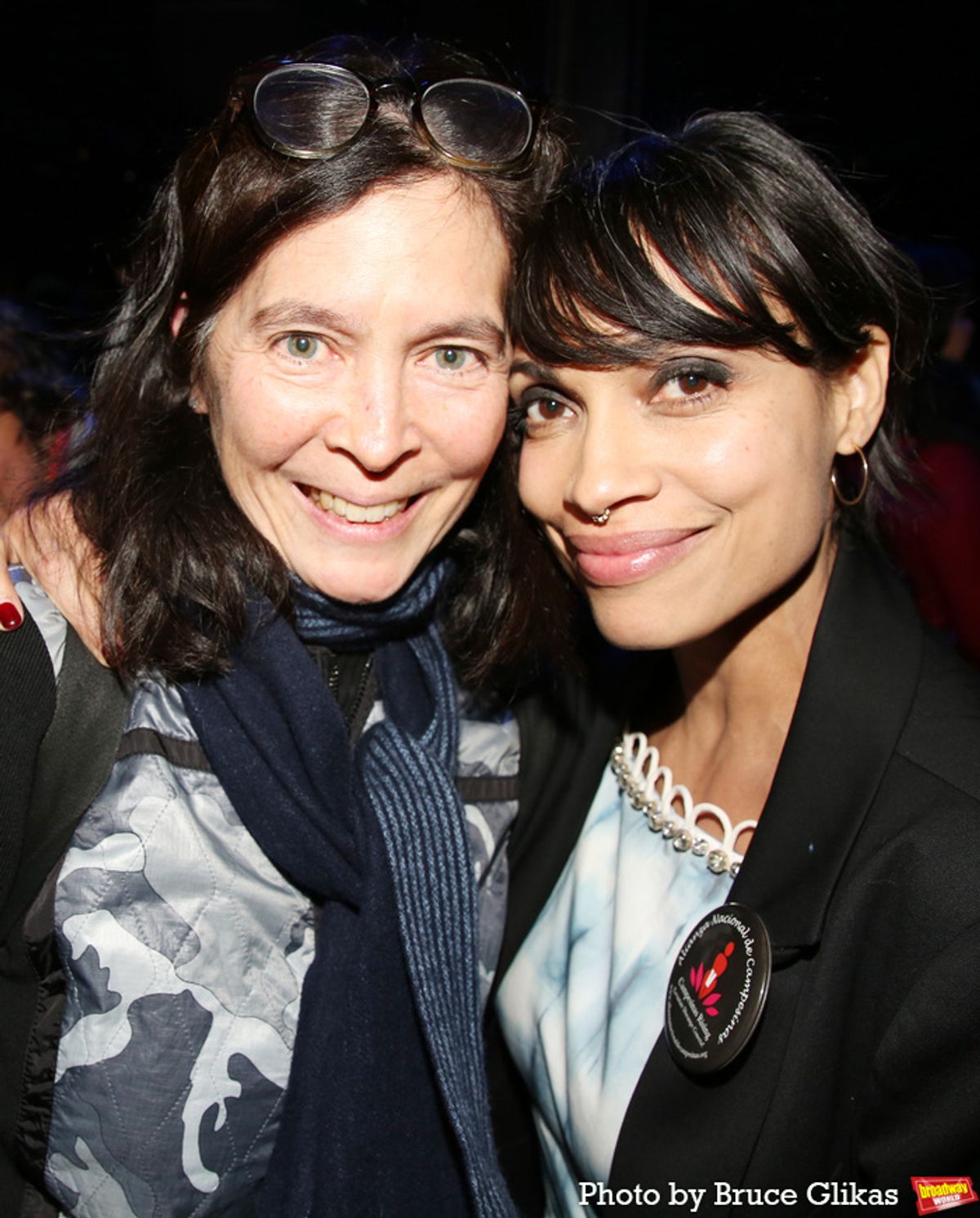 Diane Paulus and Rosario Dawson at 