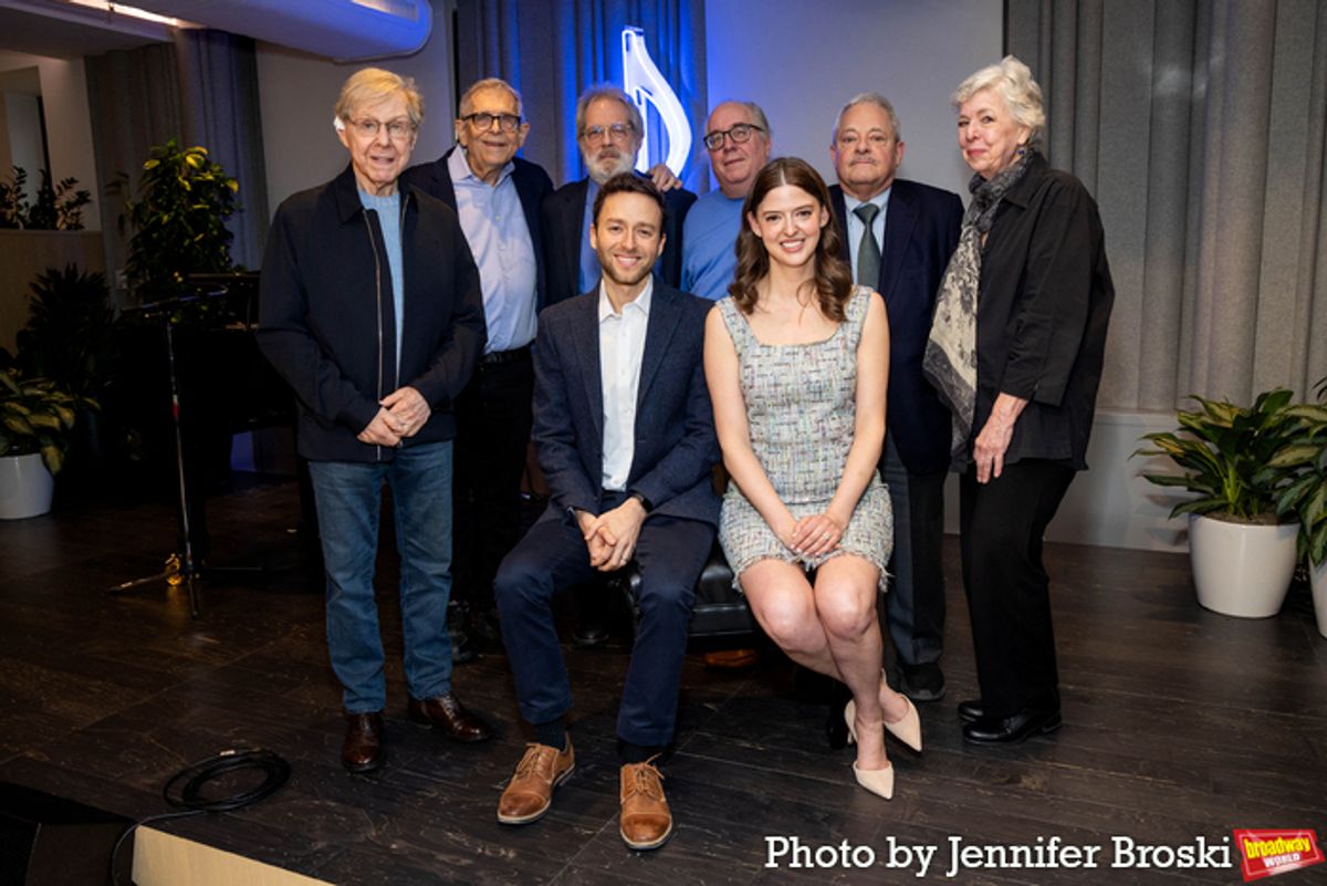 Maury Yeston, Richard Maltby, Jr., John Weidman, Benjamin Velez, Richard Terrano, Madeline Myers, Elliot H. Brown, Sarah Douglas at 