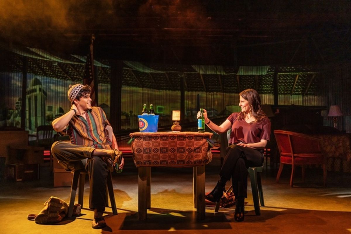 Mia Barron and Abubakr Ali  at 