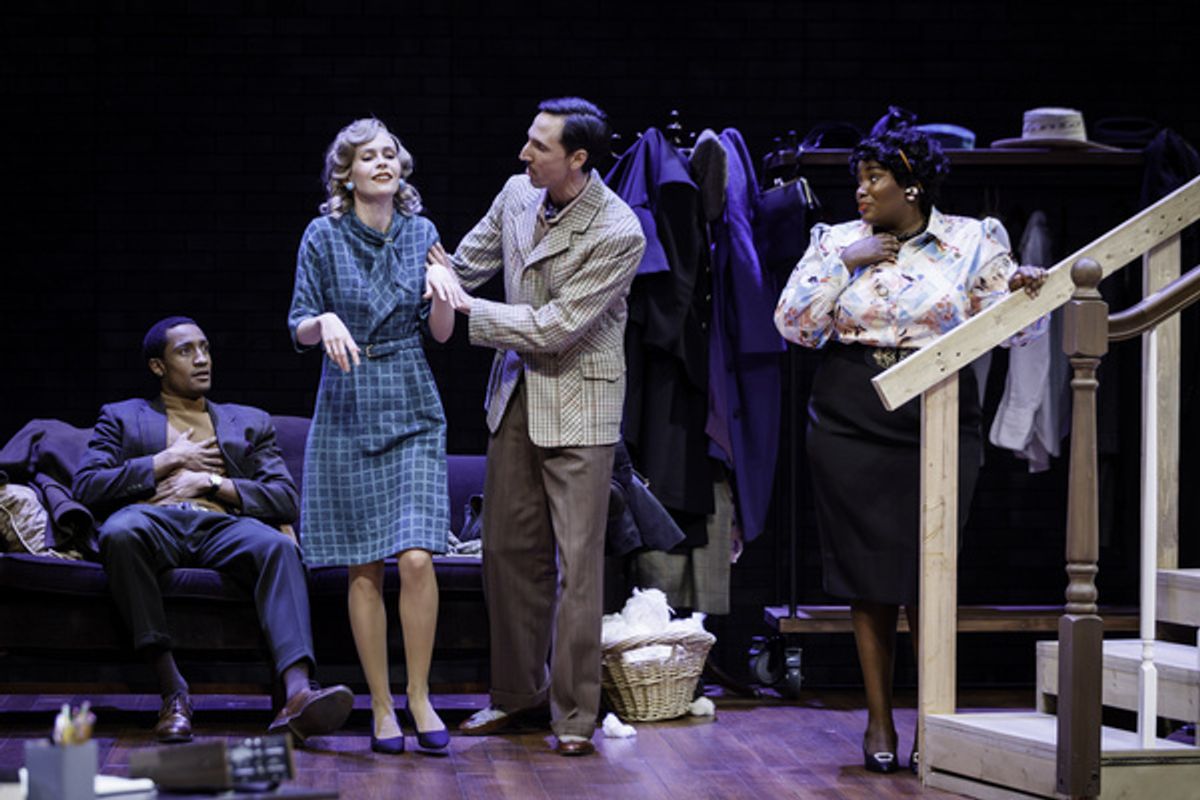 Vandous Stripling II, Emma Brown Baker, Joseph McGranaghan, and Hope Anthony in TROUBLE IN MIND at Pittsburgh Public Theater. Photo by Maranie R. Staab. at 