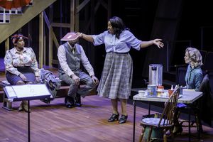 Hope Anthony, Garbie Dukes, Shinnerrie D. Jackson, and Emma Brown Baker in TROUBLE IN Photo