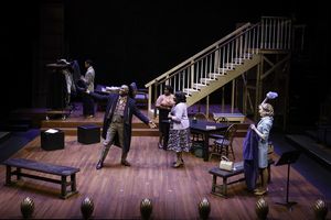 Vandous Stripling II, Garbie Dukes, Hope Anthony, Shinnerrie D. Jackson, and Emma Brown Baker in TROUBLE IN MIND at Pittsburgh Public Theater. Photo by Maranie R. Staab. @ BroadwayWorld Vandous Stripling II, Garbie Dukes, Hope Anthony, Shinnerrie D. Jackson, and Emma Bro Photo