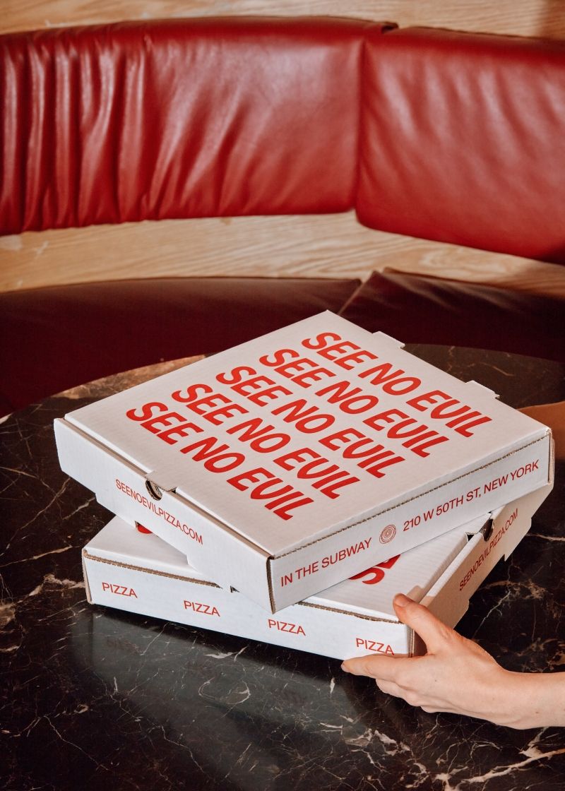 Review: SEE NO EVIL PIZZA in Times Square-Fantastic Image