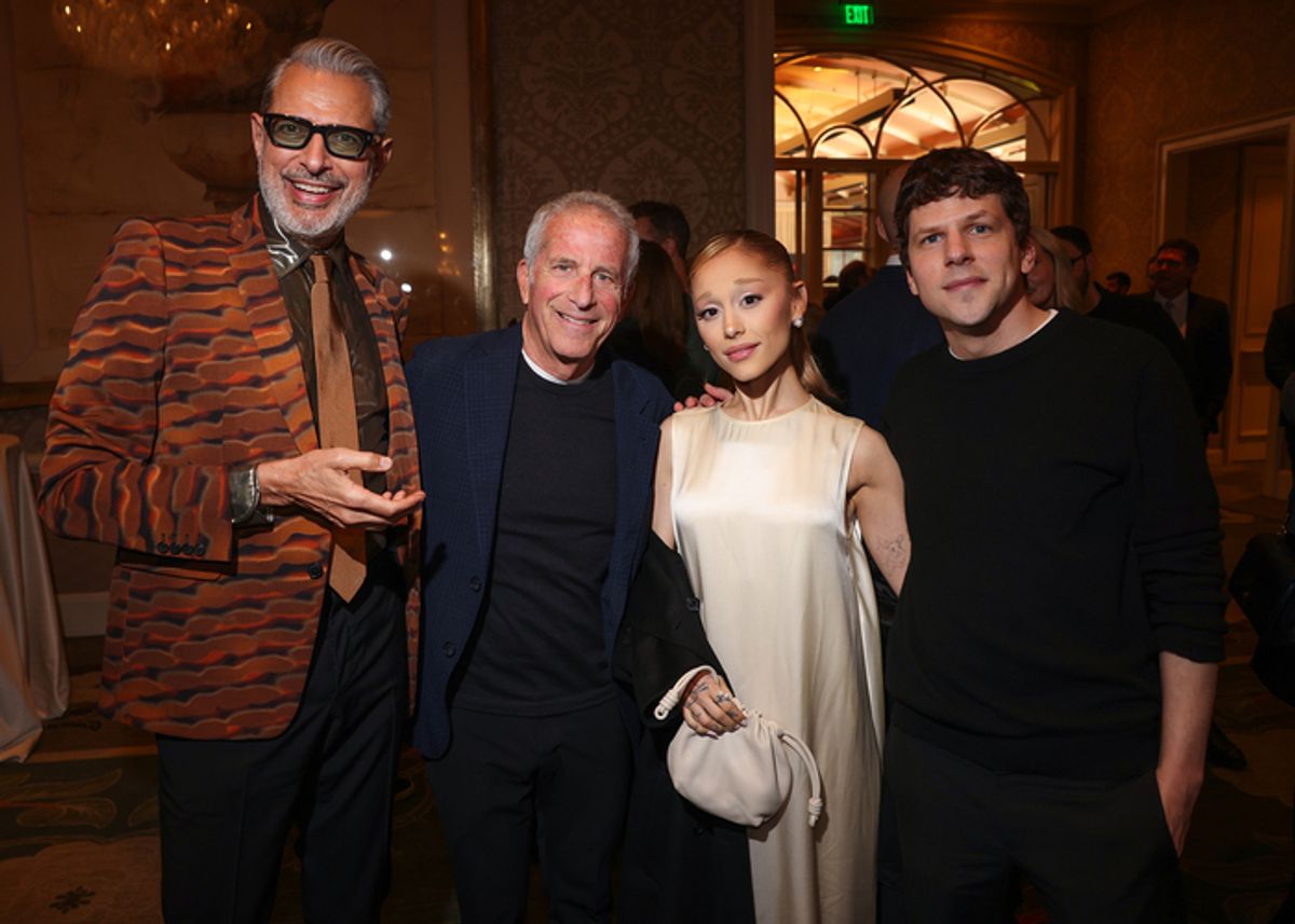 Jeff Goldblum, Marc Platt, Ariana Grande and Jesse Eisenberg
 at 