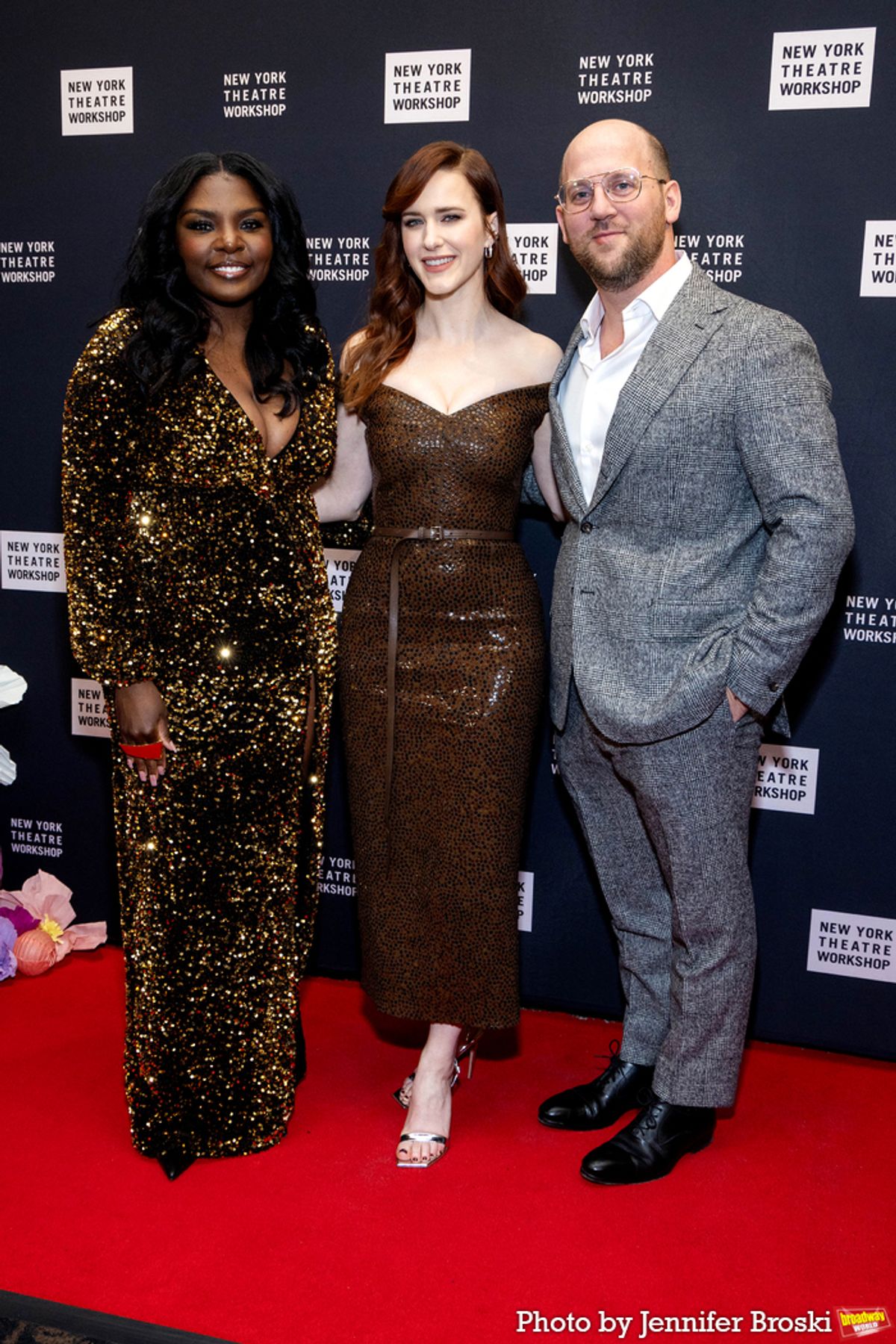 Joaquina Kalukango, Rachel Brosnahan, Greg Nobile at 